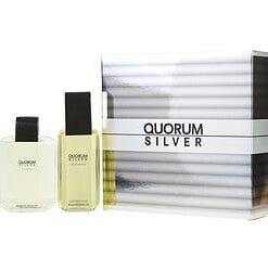 QUORUM SILVER by Antonio Puig-EDT SPRAY 3.4 OZ & AFTERSHAVE 3.4 OZ