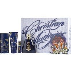 CHRISTIAN AUDIGIER by Christian Audigier-EDT SPRAY 3.4 OZ & HAIR AND BODY WASH 3 OZ & DEODORANT STICK ALCOHOL FREE 2.7 OZ & EDT SPRAY 0.25 OZ MINI