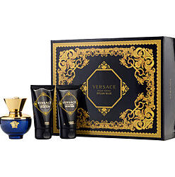 VERSACE DYLAN BLUE by Gianni Versace-EAU DE PARFUM SPRAY 1.7 OZ & BODY LOTION 1.7 OZ & SHOWER GEL 1.7 OZ