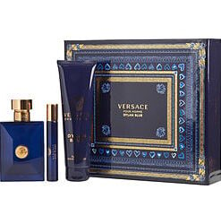 VERSACE DYLAN BLUE by Gianni Versace-EDT SPRAY 3.4 OZ & SHOWER GEL 5 OZ & EDT SPRAY 0.33 OZ MINI