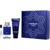 MONT BLANC EXPLORER ULTRA BLUE by Mont Blanc-EAU DE PARFUM SPRAY 3.3 OZ & SHOWER GEL 3.3 OZ & EAU DE PARFUM SPRAY 0.24 OZ MINI