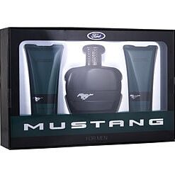 FORD MUSTANG GREEN by Estee Lauder-EDT SPRAY 3.4 OZ & AFTERSHAVE BALM 3.4 OZ & HAIR AND BODY WASH 3.4 OZ