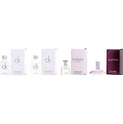 CALVIN KLEIN VARIETY by Calvin Klein-4 PIECE WOMENS MINI VARIETY WITH CK ONE EDT 0.33 OZ X 2 & ETERNITY EDP 0.17 OZ & EUPHORIA EDP 0.17 OZ AND ALL ARE MINIS