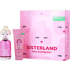 BENETTON SISTERLAND PINK RASPBERRY by Benetton-EDT SPRAY 2.7 OZ & BODY MILK 2.5 OZ