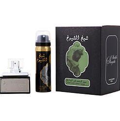 LATTAFA SHEIKH AL SHUYUKH by Lattafa-EAU DE PARFUM SPRAY 1.7 OZ & DEODORANT SPRAY 1.7 OZ (BLACK EDITION)